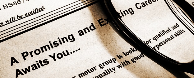 Newspaper jobs section