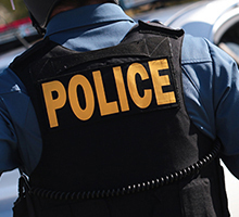 Body armor is key to officer safety Officer in body armor