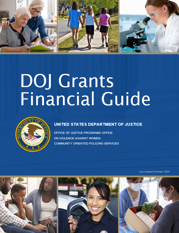 Cover of DOJ Grants Financial Guide