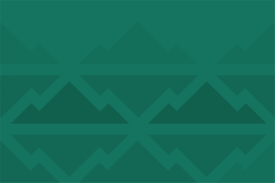 Dark green triangle pattern on light green background