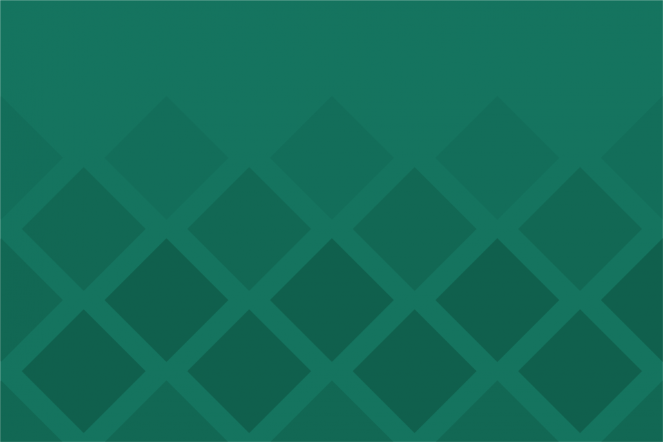 Dark green diamond shape on light green background