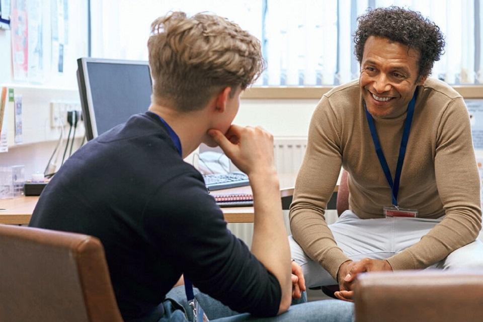OJJDP Juvenile Justice and Mental Health Collaboration Program Counselor and male adolescent