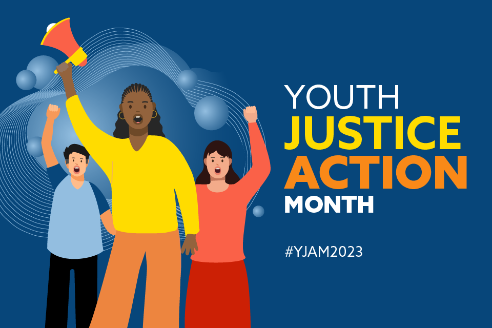 National Youth Justice Action Month card